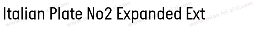 Italian Plate No2 Expanded Extrabol字体转换